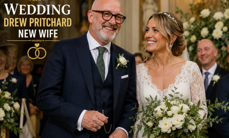 wedding drew pritchard new wife