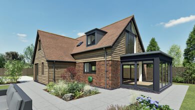 average 4 bedroom house size m2 uk